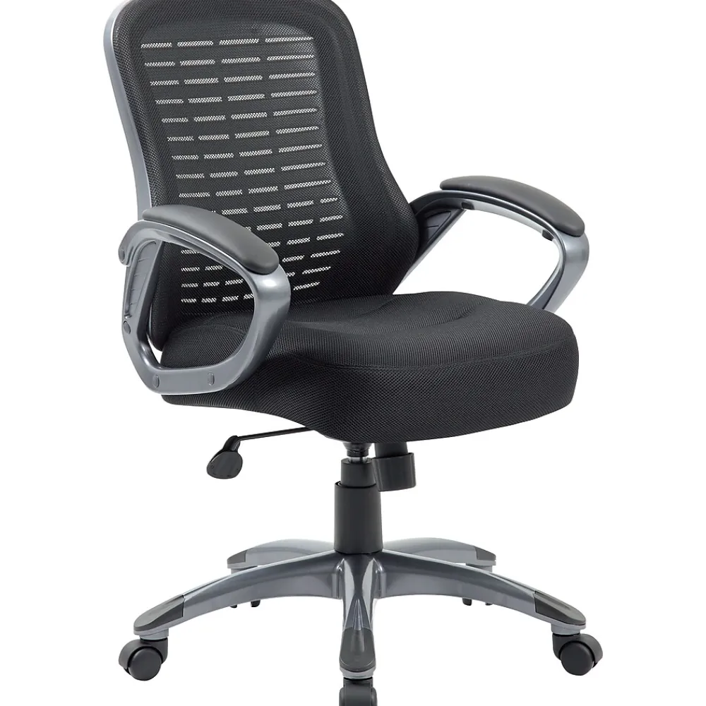Office Chairs*Boss Office Products Boss Mesh Task Chair, Black (B6756-BK)