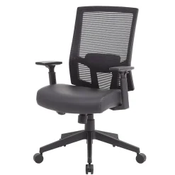 Office Chairs*Boss Office Products Mesh/Vinyl Swivel Task Chair, Black (B6044AM-BK)