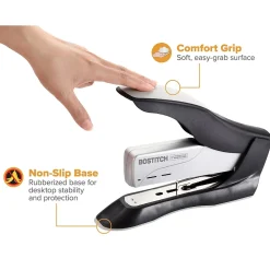 Staplers|Bostitch Black Heavy Duty Desktop Stapler, 100-Sheet Capacity, Staples Included, Black (AMAX1300)