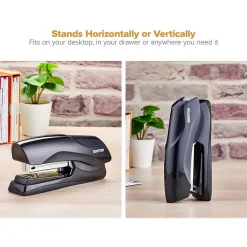 Staplers|Bostitch Handheld Stapler, 40-Sheet Capacity, Staples Included, Gloss Black (B275R-BLK)