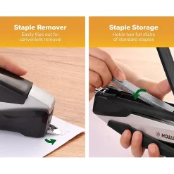 Staplers|Bostitch InPower+28 Desktop Stapler, 28-Sheet Capacity, Silver/Black (ACF1110)