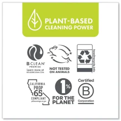 Disinfectant Cleaner, Lemon Scent, 128 oz Bottle, 4/Carton (BCL003137CT)<Boulder Clean Sale