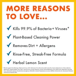 Disinfecting Cleaner Refill, Lemon Scent, 1 Gal. (003137)<Boulder Clean Sale