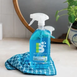 Glass + Surface Cleaner, Herbal Peppermint Scent, 28 Oz. (003229EA)<Boulder Clean New