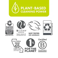 Glass + Surface Cleaner, Herbal Peppermint Scent, 28 Oz. (003229EA)<Boulder Clean New