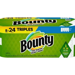 Bounty Select-a-Size Paper Towels, 2-Ply, 135 Sheets/Roll, 8 Rolls/Pack (05661)