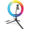 10" RGB Selfie Desktop Ring Light Studio Kit (WA-RGB10TT)<Bower Outlet