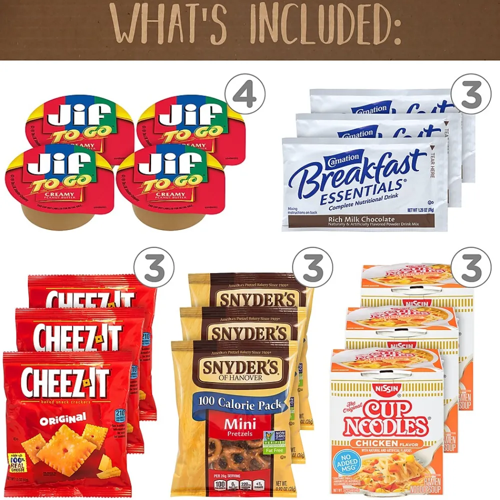 Break Box Dorm Room Survival Snack Box, 55 Items/Box (700-00014)