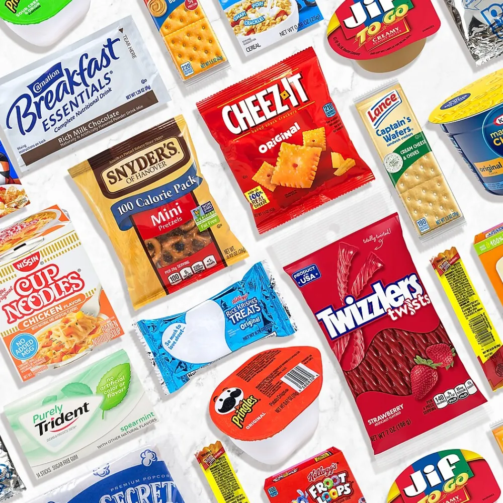 Break Box Dorm Room Survival Snack Box, 55 Items/Box (700-00014)