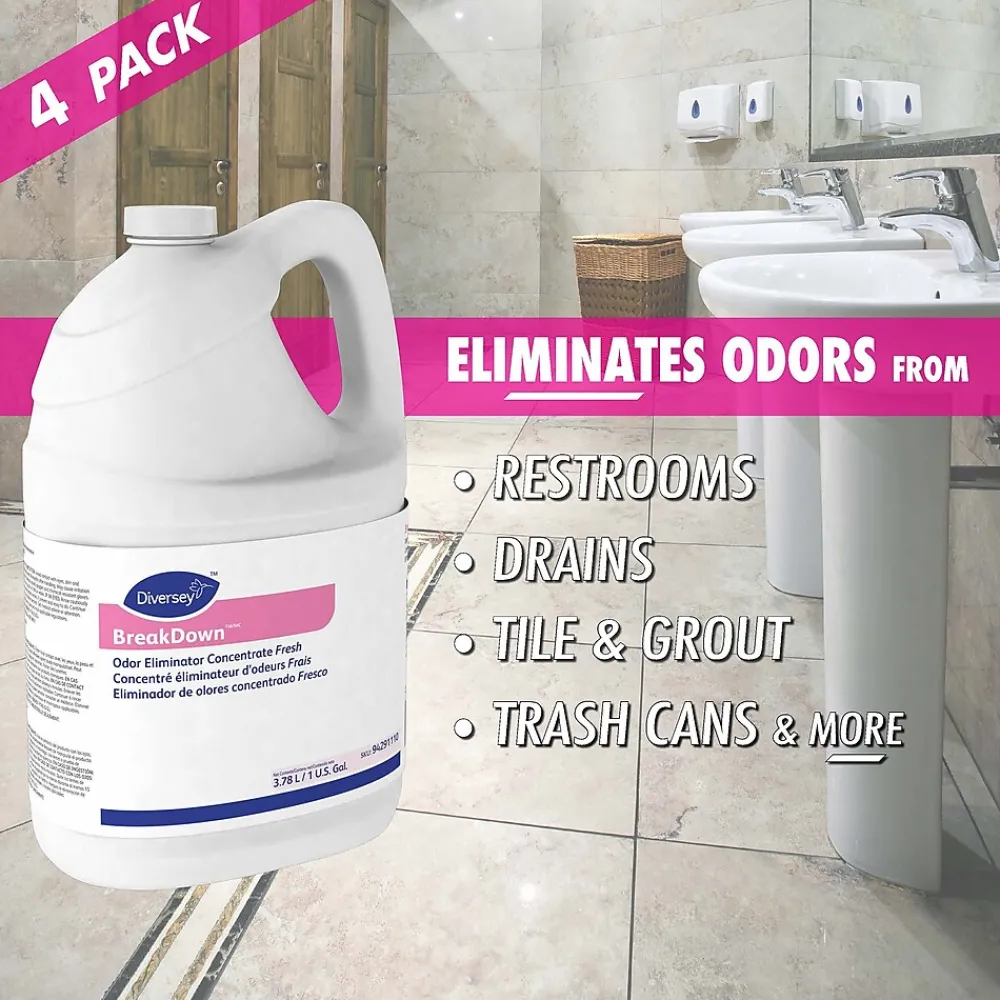 Odor Eliminator Concentrate, Fresh, 4/Carton (94291110)<BreakDown Online