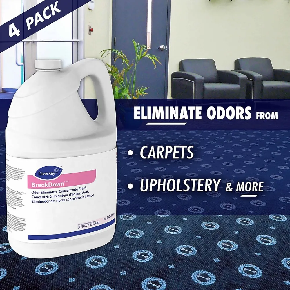 Odor Eliminator Concentrate, Fresh, 4/Carton (94291110)<BreakDown Online
