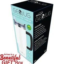 Geojug Stainless Steel Double Walled Tumbler Cup, 40 oz., Cream (CMB-1200CRM)<Brentwood Outlet