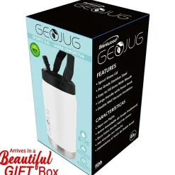 Geojug Stainless Steel Double Walled Sports Water Jug, 40 oz., Cream (G-1200CRM)<Brentwood