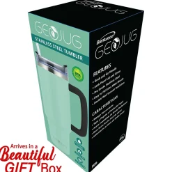 Geojug Stainless Steel Double Walled Tumbler Cup, 40 oz., Blue (CMB-1200BL)<Brentwood Online