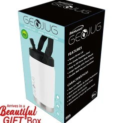 Geojug Stainless Steel Double Walled Sports Water Jug, 64 oz., Cream (G-1900CRM)<Brentwood Online