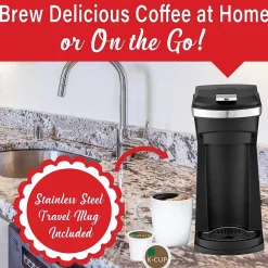 Brentwood Single-Serve Coffee Maker, Black (TS-1101BK)