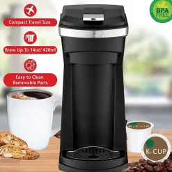 Brentwood Single-Serve Coffee Maker, Black (TS-1101BK)