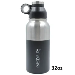 Brentwood Stainless Steel Double Wall Insulated Water Bottle, 32 oz., Black (BTWG1032BK)