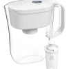 Brita Denali Small 6 Cup Bright White Water Filter Pitcher with Filter (36089)