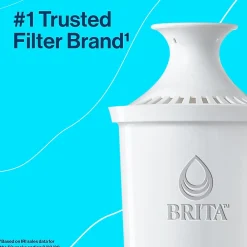 Brita Denali Small 6 Cup Bright White Water Filter Pitcher with Filter (36089)