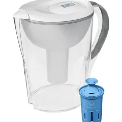 Brita Large 10 Cup Pacifica White Water Filter Pitcher withFilter (36515)