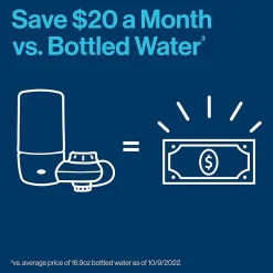 Brita On Tap Water Filtration System Faucets Replacement Filters, White (36309)