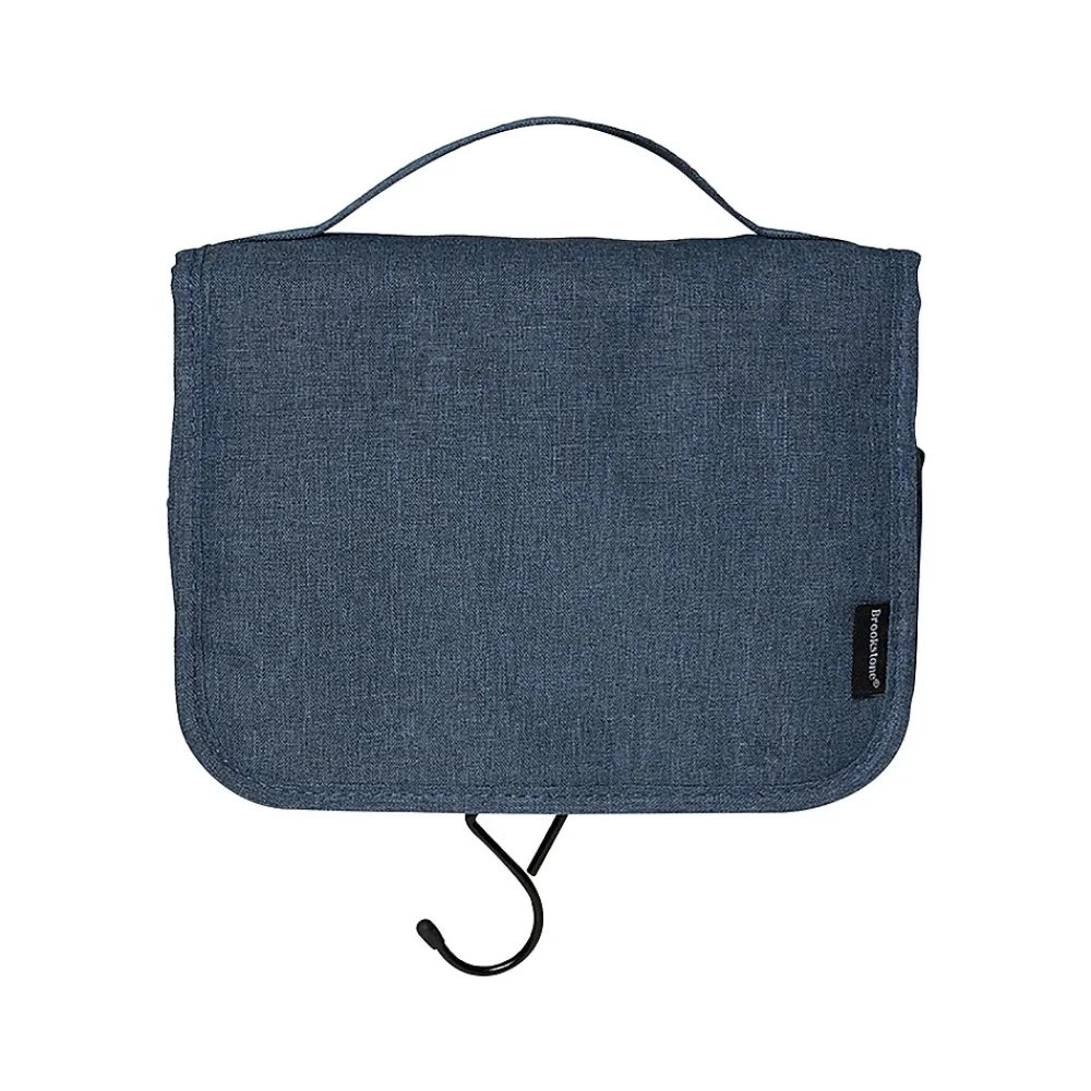8.66" Fabric Toiletry Bag, Blue (BNKM0001)<Brookstone Best