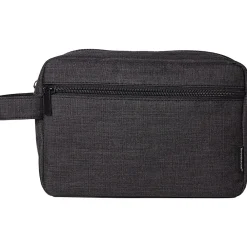 8.27" Fabric Travel Pouch, Black (BNDM0001)<Brookstone