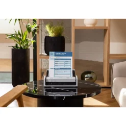 Brother ADS-1300 Compact Desktop Document Scanner, White/Black