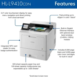 Brother HL-L9410CDN Enterprise Color Laser Printer