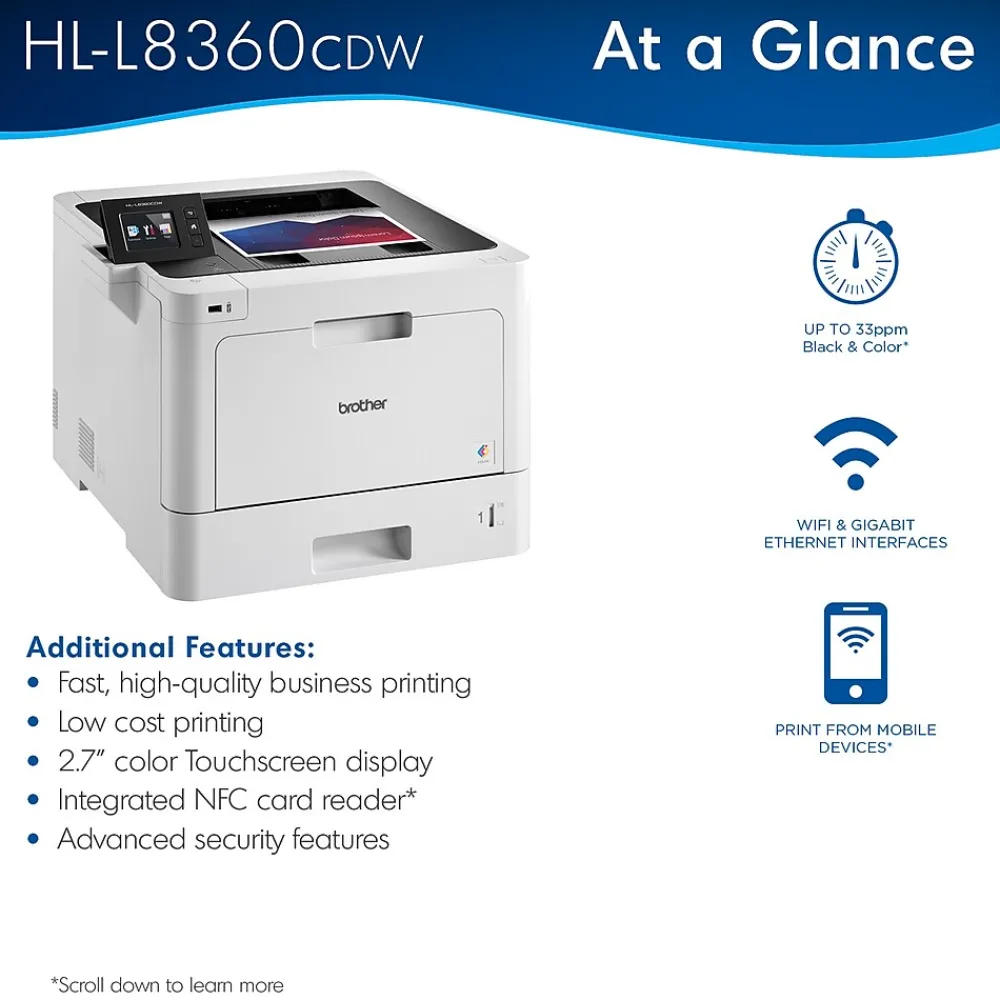 Brother HL-L8360CDW Wireless Color Laser Printer