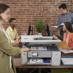 Brother INKvestment Tank MFC-J6555DW Wireless Color Inkjet Printer, All-In-One Supertank, Print, Scan, Copy, Fax