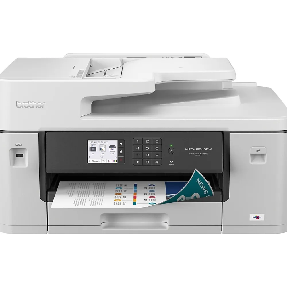 Brother MFC-J6540DW Color Inkjet All-in-One Print, Copy, Scan, Fax up to 11”x17” (Ledger) Size Paper