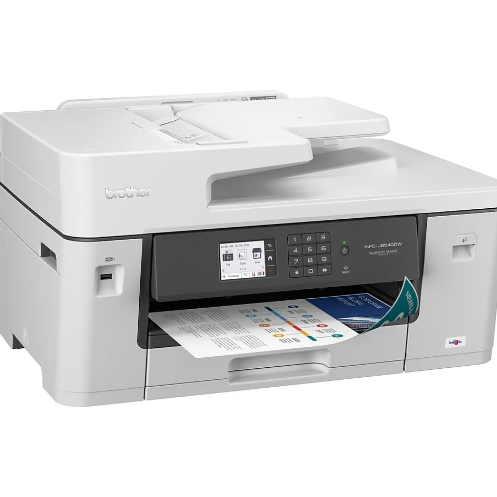 Brother MFC-J6540DW Color Inkjet All-in-One Print, Copy, Scan, Fax up to 11”x17” (Ledger) Size Paper