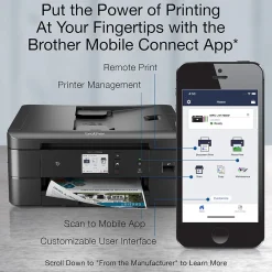 Brother MFC-J1170DW Wireless Color Inkjet Printer, All-In-One, Print, Scan, Copy, Fax