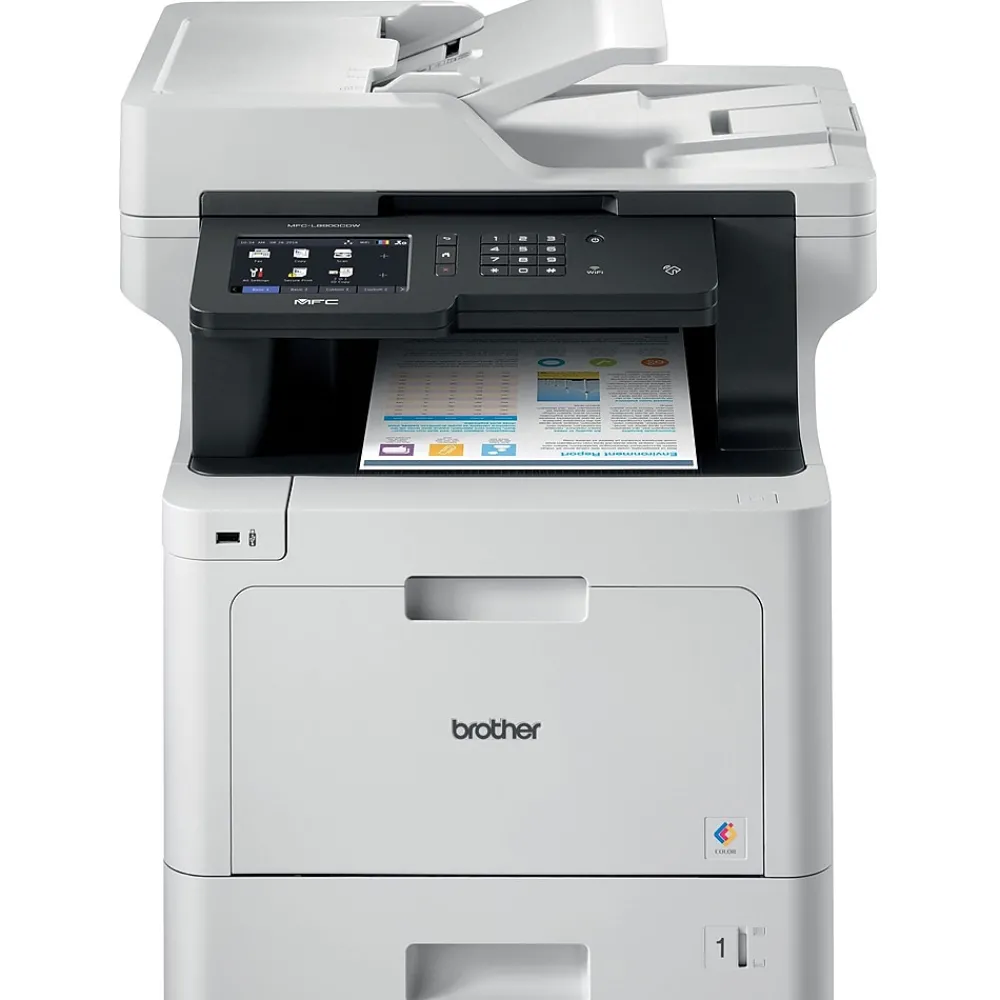 Brother MFCL8900CDW All-in-One Color Laser Printer, Refurbished