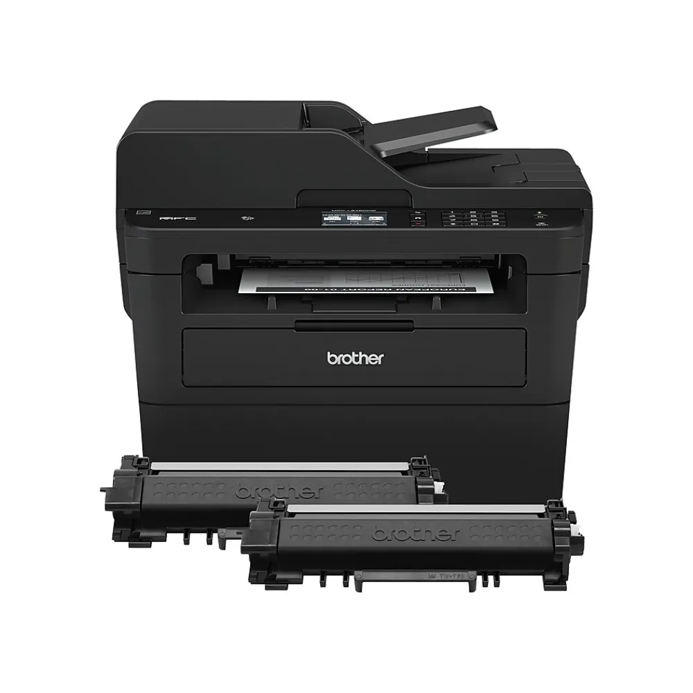 Brother MFC-L2750DW XL Wireless Black & White Laser Printer, All-In-One, Print, Scan, Copy, Fax, Refresh Subscription Eligible