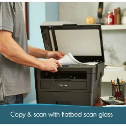 Brother MFC-L2750DW XL Wireless Black & White Laser Printer, All-In-One, Print, Scan, Copy, Fax, Refresh Subscription Eligible