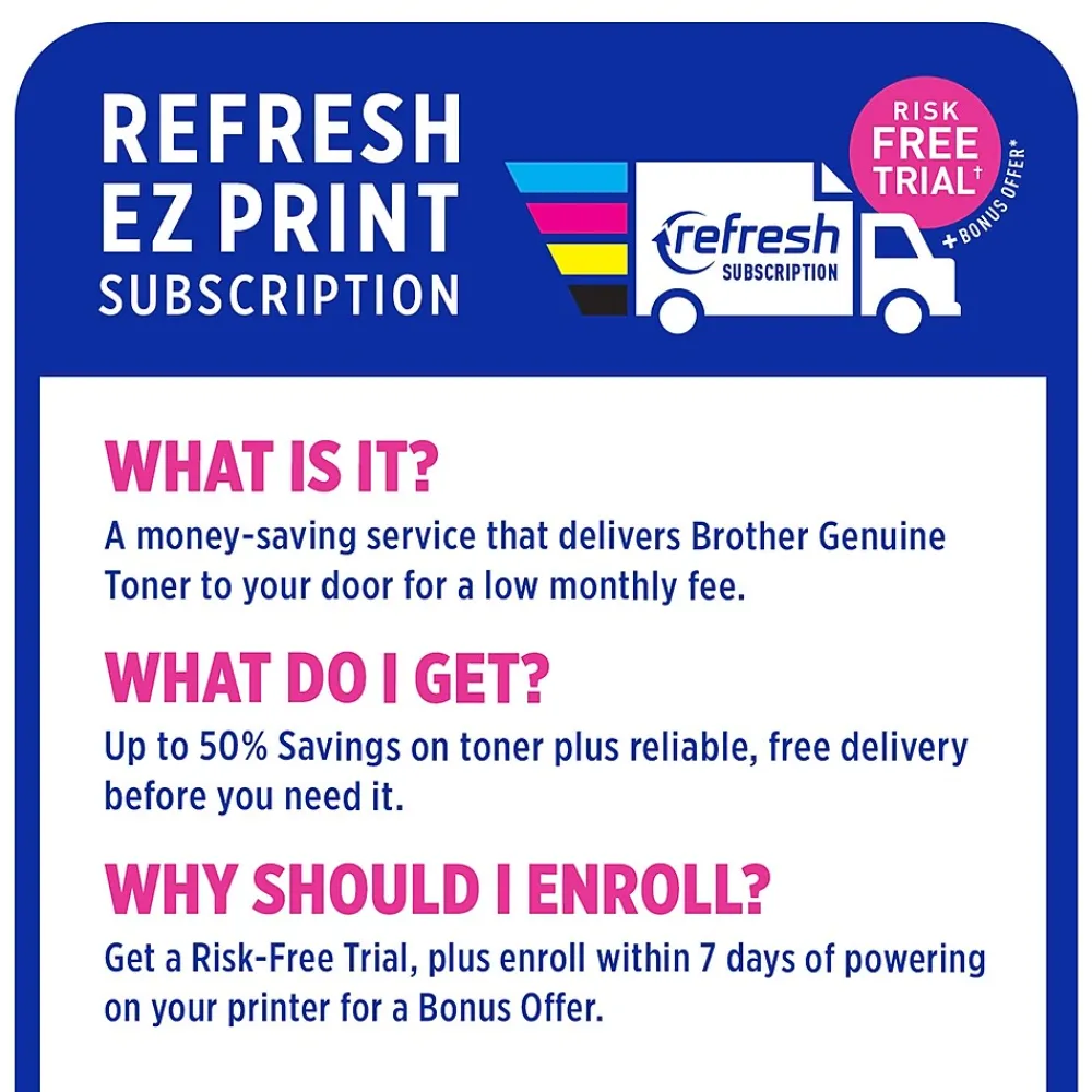 Brother MFC-L2750DW XL Wireless Black & White Laser Printer, All-In-One, Print, Scan, Copy, Fax, Refresh Subscription Eligible