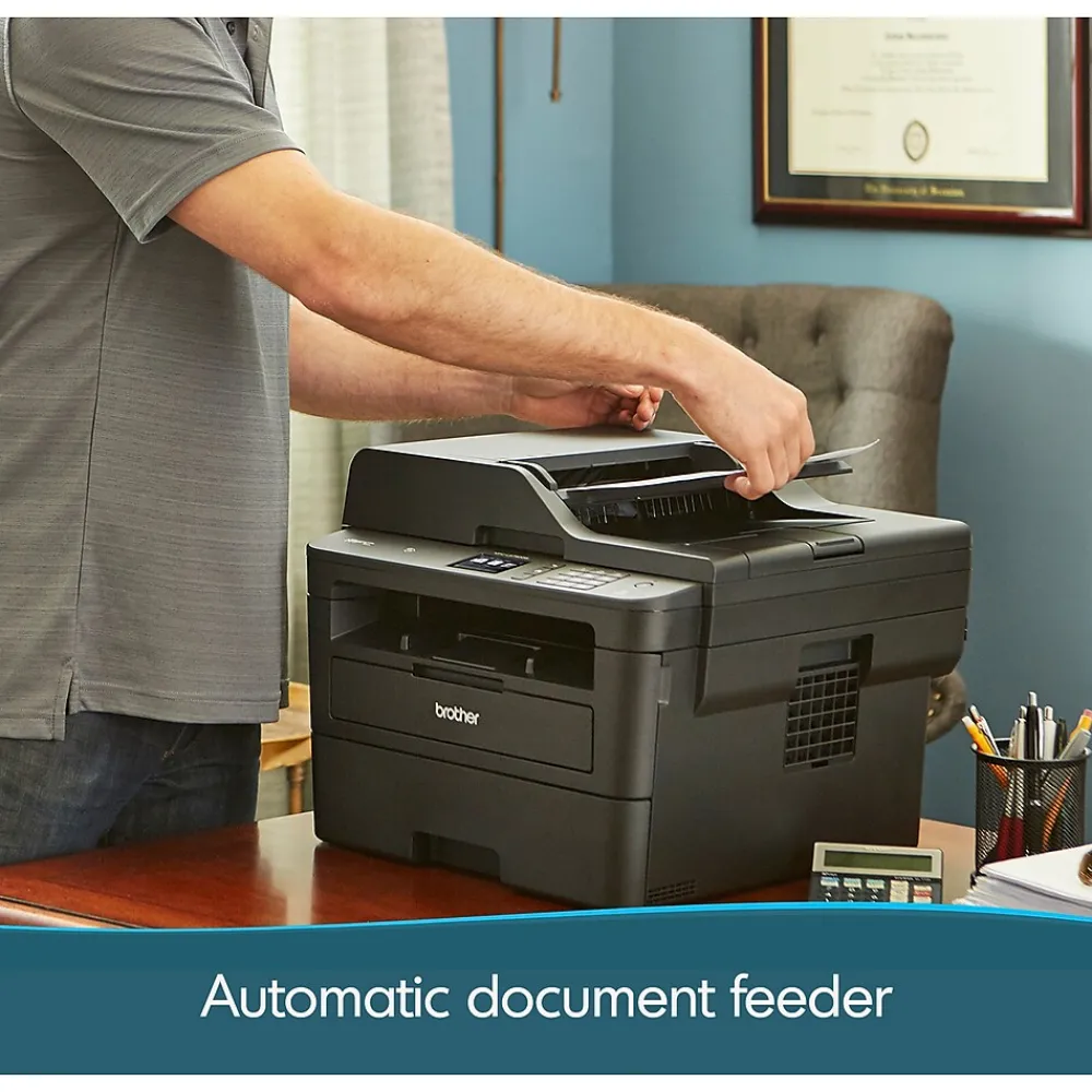 Brother MFC-L2750DW XL Wireless Black & White Laser Printer, All-In-One, Print, Scan, Copy, Fax, Refresh Subscription Eligible