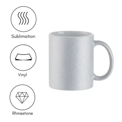 Brother Sublimation Printer and Craft Express Pro Easy Auto Mug Heat Press Bundle, 12 Blank Mugs