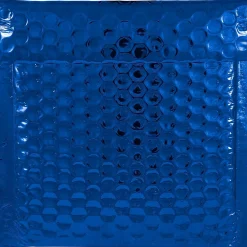 JAM Paper Bubble Padded Mailers with Peel and Seal Closure, CD Size, 6 x 6.5, Blue Metallic, 12/Pack (2745203)