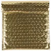 Discount JAM Paper Bubble Padded Mailers with Peel and Seal Closure, CD Size, 6 x 6.5, Gold Metallic, 12/Pack (2745207)