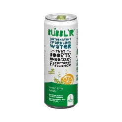 Bubbl'r Antioxidant Lemon Lime Twist'r Flavored Sparkling Water, 12 fl. oz., 12 Cans/Carton (028435600145)