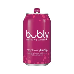 Bubly Raspberry Flavored Sparkling Seltzer Water, 12 Fl. Oz., 8 Cans/Pack, 3 Packs/Carton (18117)