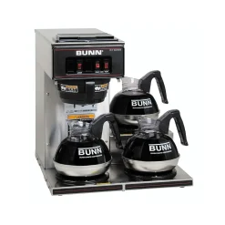 Bunn VP17-3 12-Cups Pourover Coffee Maker, Stainless Steel/Black (BUN01220)