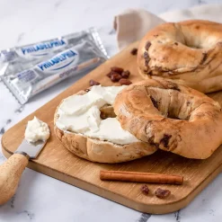 Burry Individually Wrapped Cinnamon Raisin Bagel w/ Cream Cheese, 4.6 Oz, 6/Box (307-00371)
