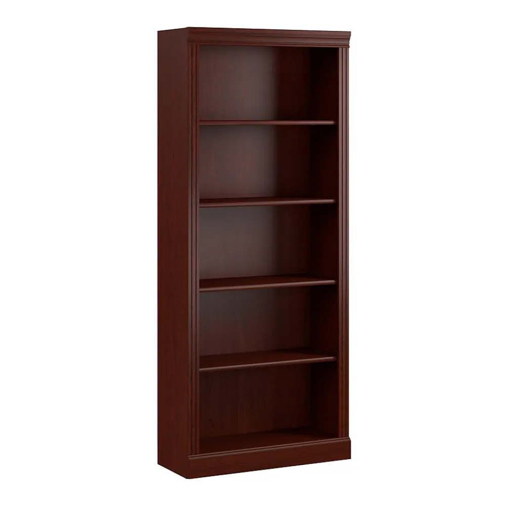Bookcases*Bush Business Furniture Arlington 72"H 5-Shelf Bookcase, Harvest Cherry (WC65515-03)