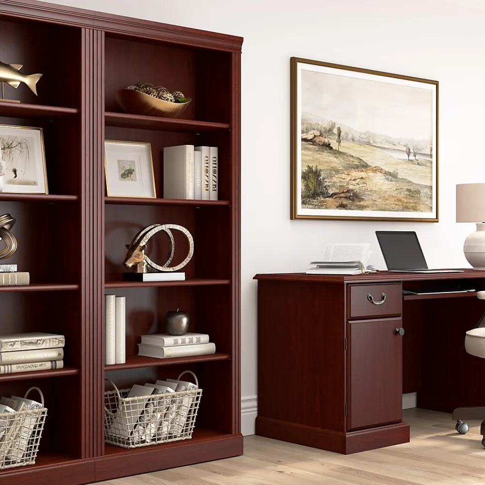 Bookcases*Bush Business Furniture Arlington 72"H 5-Shelf Bookcase, Harvest Cherry (WC65515-03)