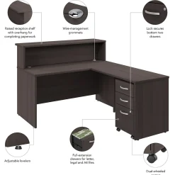 L-Desks*Bush Business Furniture Arrive 60